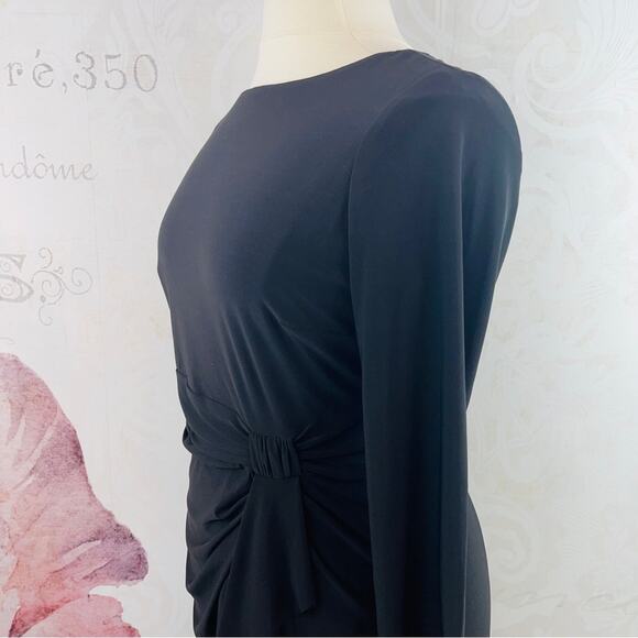 Chap elegant black dress with side accent Size XL - Picture 4 of 8